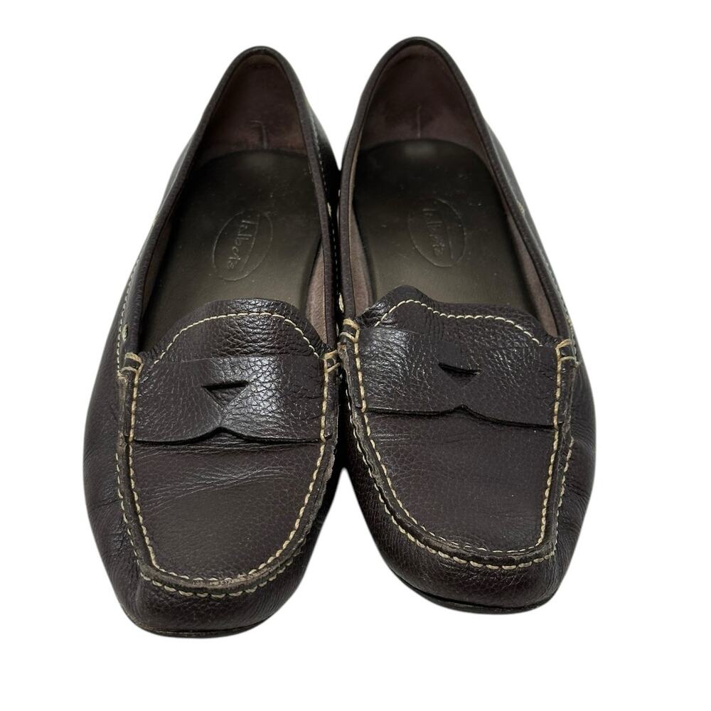 Talbots brown slip on loafers size 7.5 N